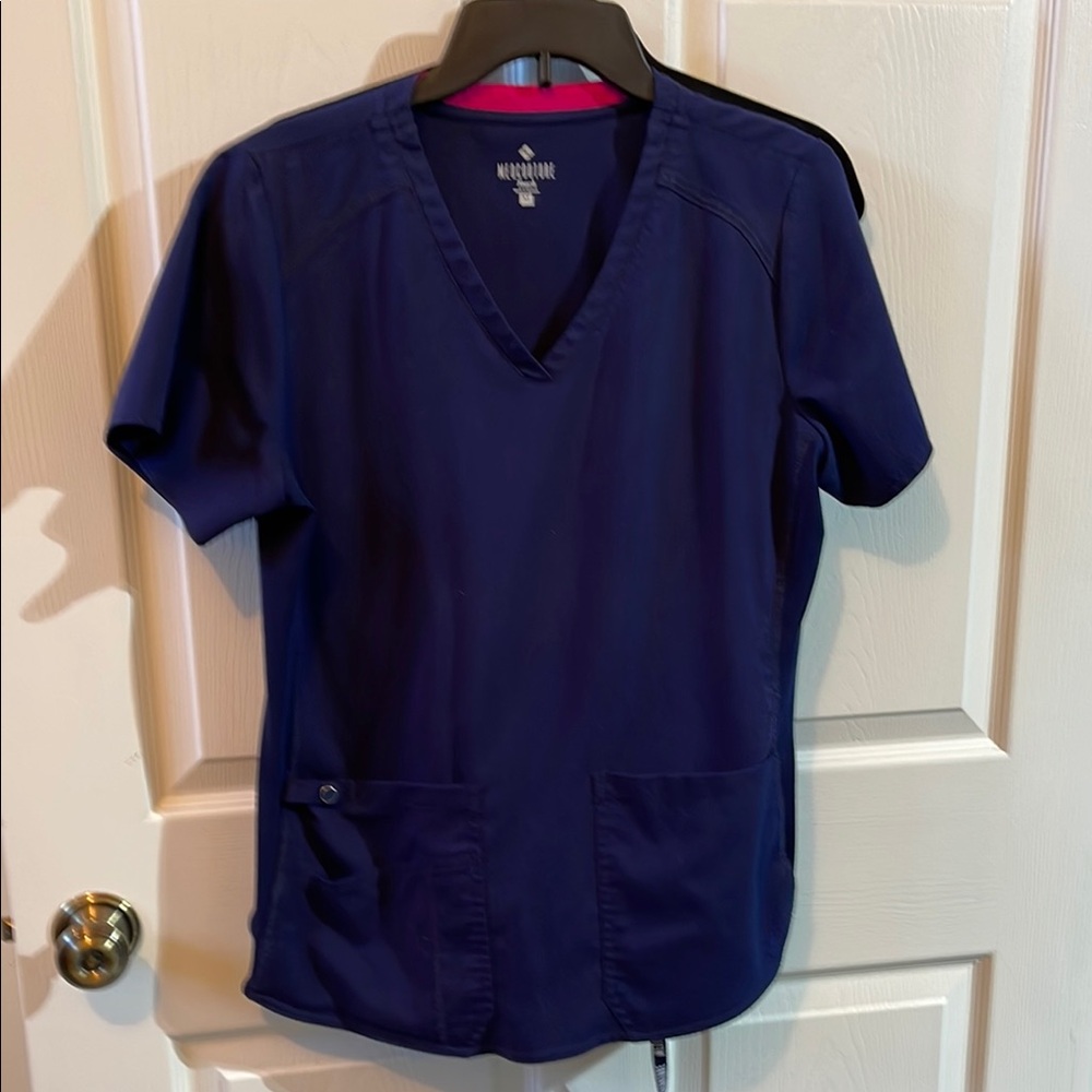 Navy Blue Scrub set - top & pants